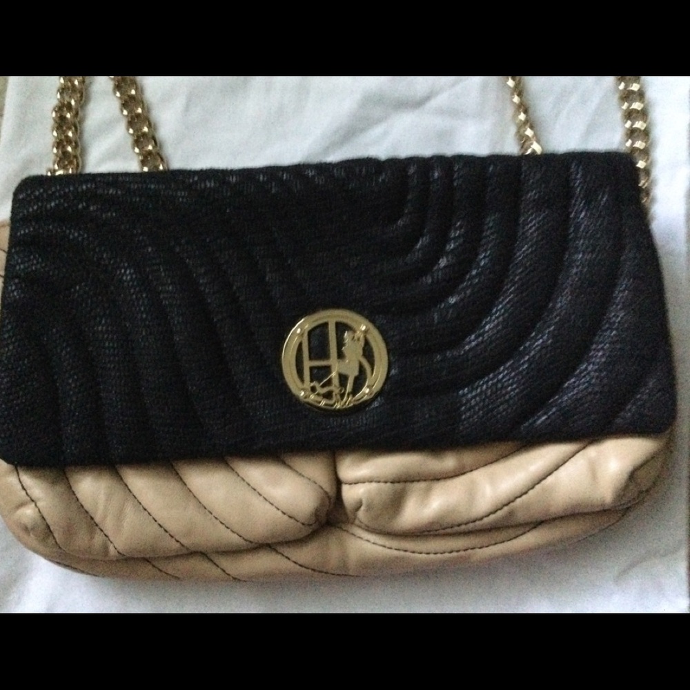 Henri Bendel double chain quilted bag